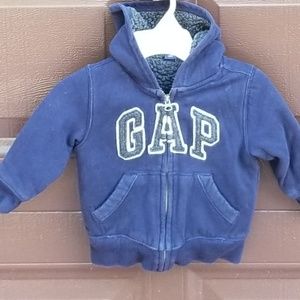 Baby Gap Blue Fleece Zip Up Jacket Size 2T